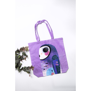 Maxwell Williams Tote Bag Pete Cromer Owl - Purple by Maxwell Williams