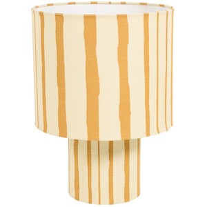 Yellow Stripe Table Lamp - Yellow