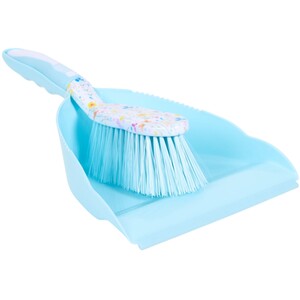 In Bloom Dust Pan and Brush - Blue