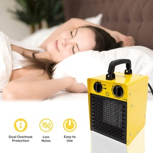 DIY Air Compressors Thermostatic Fan Heater - Yellow