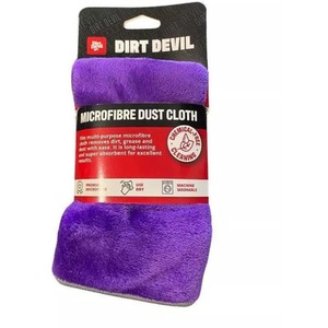 Dirt Devil Microfibre Reusable Cleaning Cloth 30 x 30cm Purple - Purple by Dirt Devil