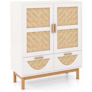 Kitchen Storage Cabinet with 2 Door - White by Costway