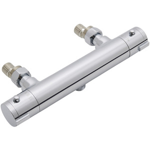 Thermostatic Shower Mixer Temperature Control Valve - Silver by Livingandhome