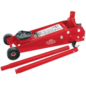Draper 3 tonne Red Heavy Duty Garage Trolley Jack by Draper
