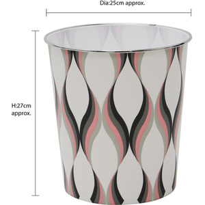 Spiral Waste Paper Bin by JVL