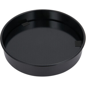 Mercury Quartz 8 Inch Loose Base Shallow Cake Tin - Black by Kitchen Master