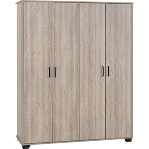 Oliver 4 Door Wardrobe Bedroom Set - Light Oak Effect by Seconique