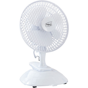 Neo Mini Clip Base Mount Desk Fan - White by Neo