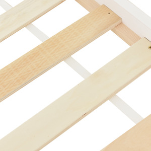 Bunk Bed with Side Ladder for Triple Sleeper - White by Abrihome