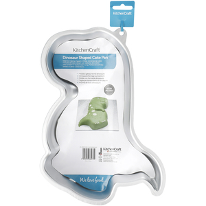 KitchenCraft Silver Anodised Dinosaur Shaped Cake Pan - Silver by KitchenCraft
