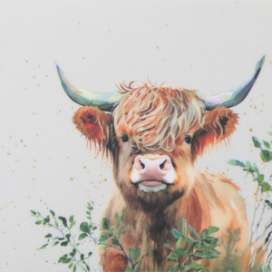 Highland Cow Tray - White / Mini Trinket Tray by Impress