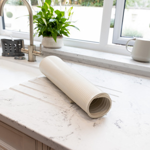 KitchenCraft Rubber Draining Board Mat - White by KitchenCraft