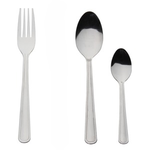 Cutlery Set Value Fork, Spoon Sets Stainless Steel Flatware - SILVER / 24 / Mixed Set / 18