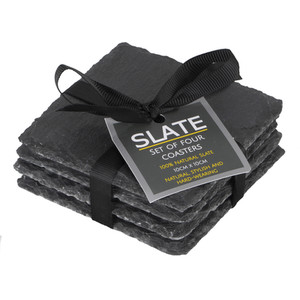Set 4 Rough Edge Slate Coasters