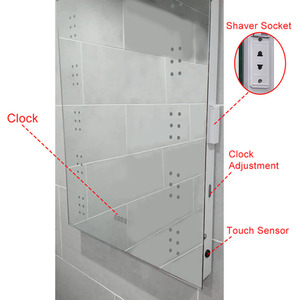 Anti-Fog LED Bathroom Mirror with Charging Port - Silver by Livingandhome