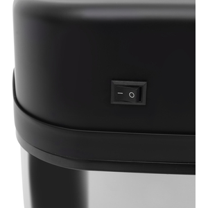HOMCOM Stainless Steel Automatic Sensor Dustbin - Silver and Black by HOMCOM