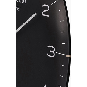 Dome Glass Wall Clock - Black by Pacific Lifestyle