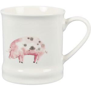 Daisy Farm Tankard Mug - White