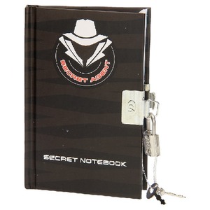 Spy Diary Secret Notepad with Lock, Key and Pen