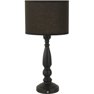 Rechargeable Black Candle Table Lamp - Black by Lighting Collection