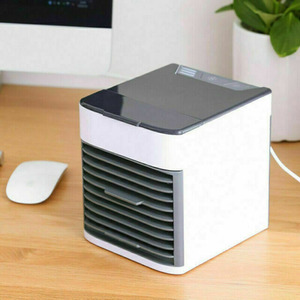 Portable Air Cooler USB Travel Fan - White & Black by Marco Paul