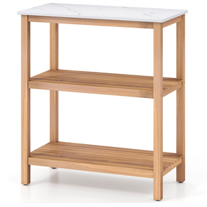 Garden Potting Work Table - Natural by Costway