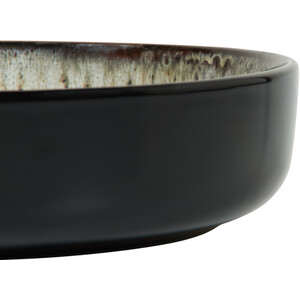Black Kyanite Medium Serving Bowl - Black and White
