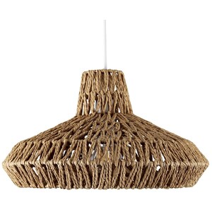 Natural Woven Natural Ceiling Pendant Light Shade Weave Rope Lampshade - Brown by ValueLights