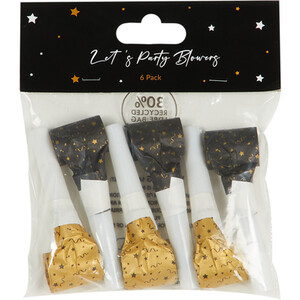 Pack of 6 Party Time Party Blowers