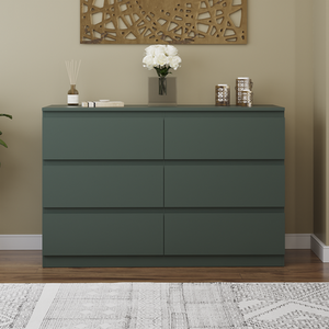 Denver Bedroom Set (2 Drawer Bedside, 6 Drawer Chest, 2 Door 2 Drawer Wardrobe) by Vida Designs