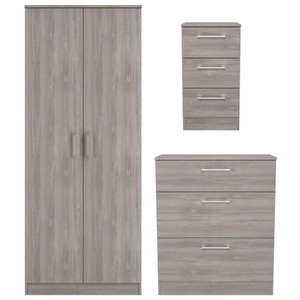 Ryedale Ready Assembled 3 Piece Furniture Pack - Grey Oak