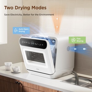 Comfee Large Capacity Countertop Dishwasher with No Water Hookup Required - White by Comfee