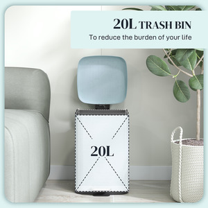 HOMCOM Kitchen Pedal Bin Fingerprint Proof by HOMCOM