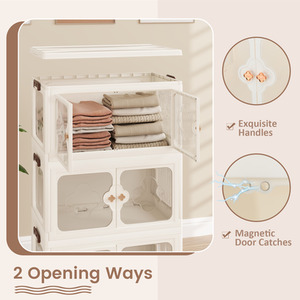 159L Storage Bins with Lid - White by Costway