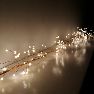 Christmas 8 Function Gold Wire Lights with LEDs by Samuel Alexander