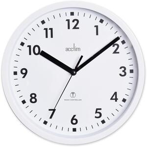 Nardo Radio Controlled Wall Clock White - White by Acctim