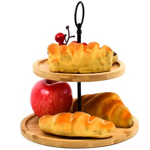 Bamboo 2 Tier Cake Stand Display - Bamboo by Maison Des Cadeaux