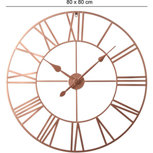 Skeleton Wall Clock - Copper by Home Garden Direct