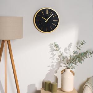 Round Metallic Wall Clock - Gold by OHS