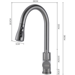 Stainless Steel Pull-Out Mixer Water Tap by Livingandhome