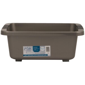 Moda Soft Grip Soft Grip Bowl with Draining Plug - Brown by Moda