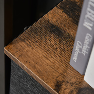 HOMCOM 3 Drawer Storage Chest Unit Home with Shelves Home Living Room Bedroom - Black by HOMCOM