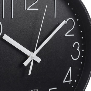 12-Inch Modern Wall Clock with Arabic Numerals - Grey by Livingandhome