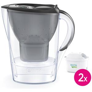 Brita 2.4L Marella Water Filter Jug with 3 Cartridges - Grey by Brita