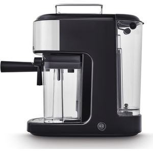 Morphy Richards Traditional Pump Espresso - with integrated milk frother - Silver by Morphy Richards
