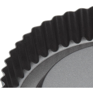 MasterClass Non-Stick 20cm Raised Flan Tin - Grey by MasterClass