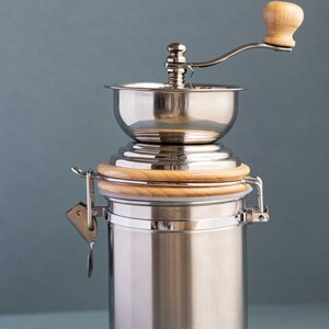La Cafetire Traditional Hand-Operated Coffee Mill - Silver by LA CAFETIERE
