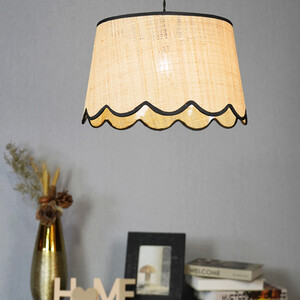 Tilda Scallop Shade - Natural and Black