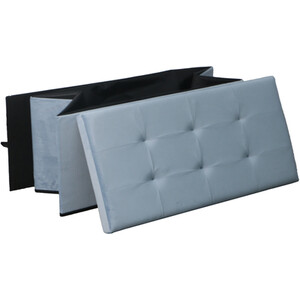 Seville Brushed Velvet Trunk - Blue