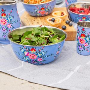 Pansy Picnic Bowl - 21.5cm - Ocean Pansy / 21.5cm by Billy Can